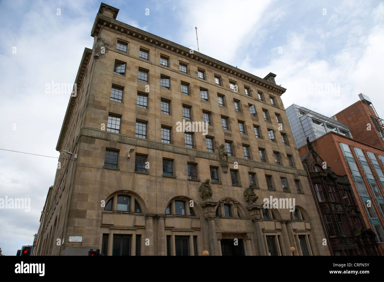 Nord britannico e palazzo mercantile 200 St Vincent Street Glasgow Scotland Regno Unito riproposto come 200 svs Foto Stock
