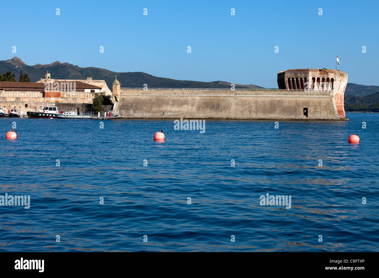 Torre Linguella, Portoferraio, Isola d'Elba, Italia Foto Stock