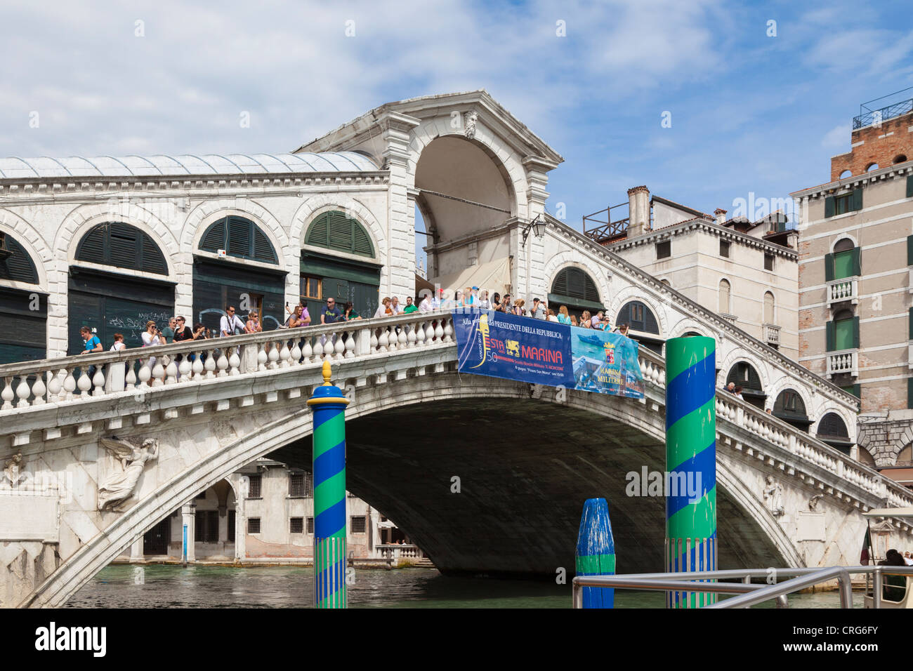 Il ponte di Rialto, Venezia, Italia. Foto Stock