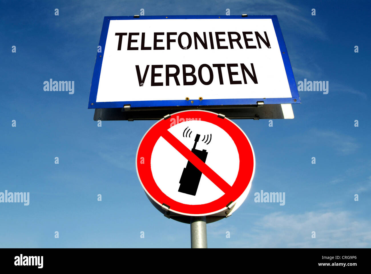 Segno simbolico per alcun telefono cellulare Foto Stock