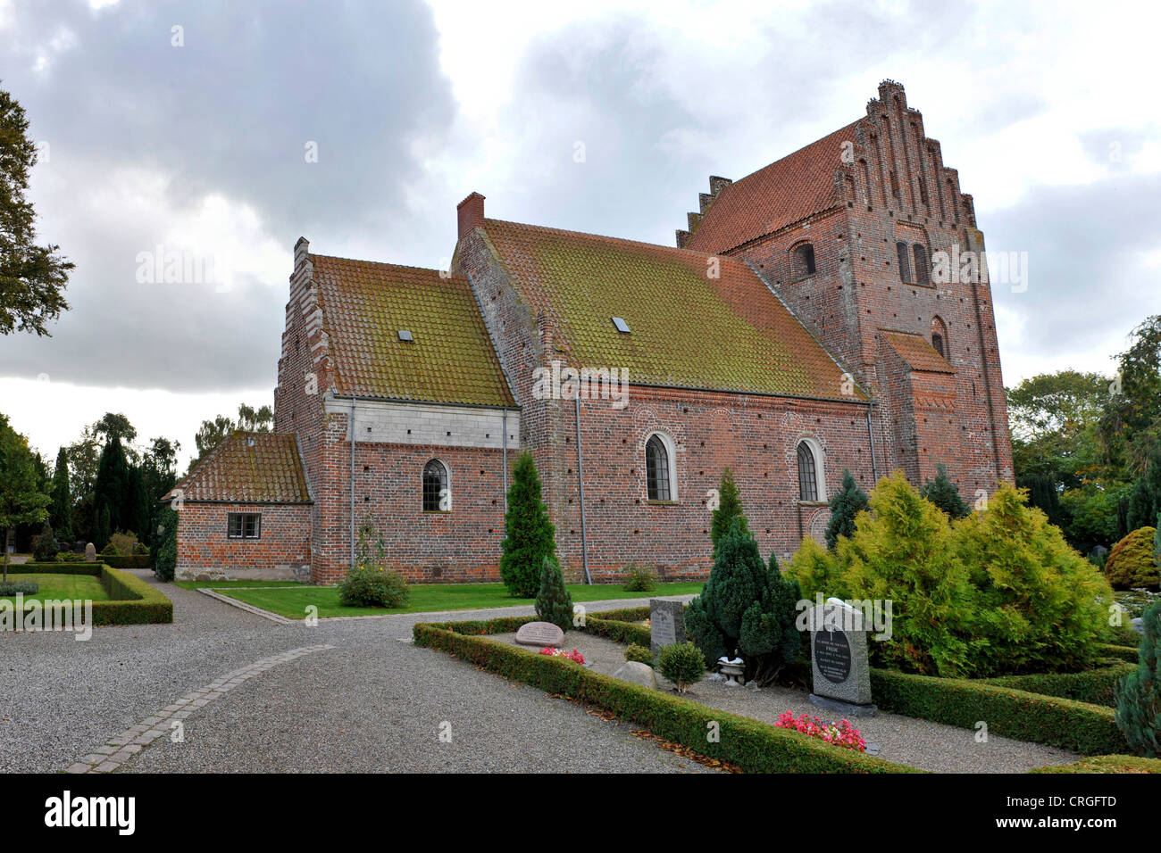 Chiesa sull isola Moen, Danimarca, Moen, Keldby Foto Stock