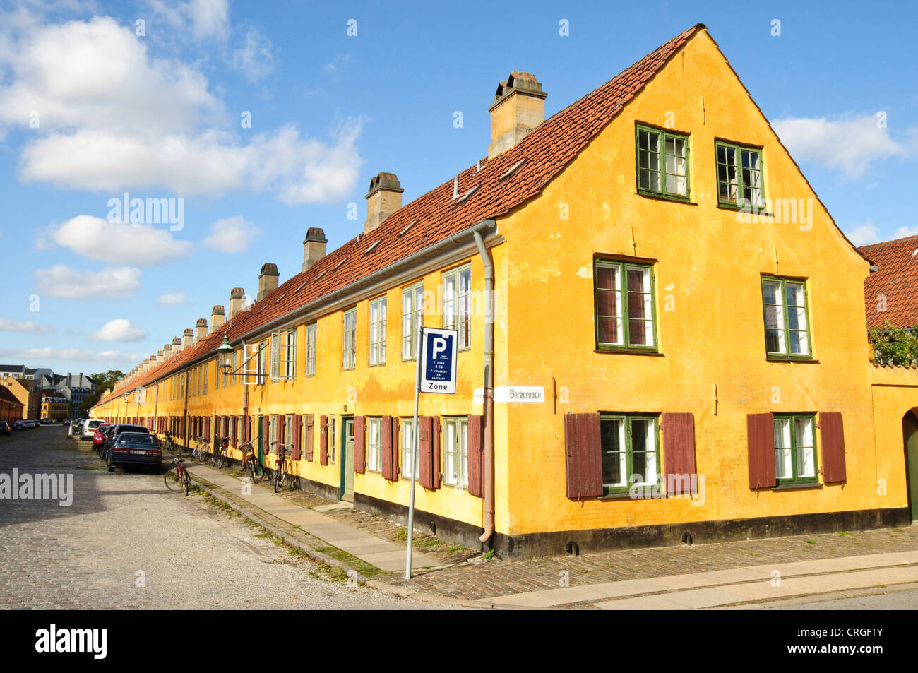 Vecchia casa in Kopenhagen, Danimarca, Copenaghen Foto Stock