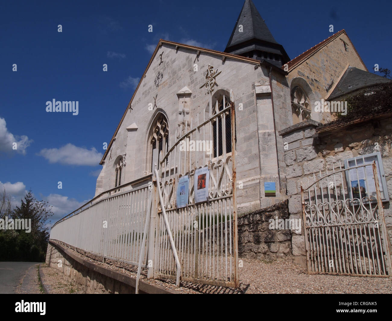 La Chiesa di Giverny, Giverny, Francia, 12 maggio 2012, © Katharine Andriotis Foto Stock