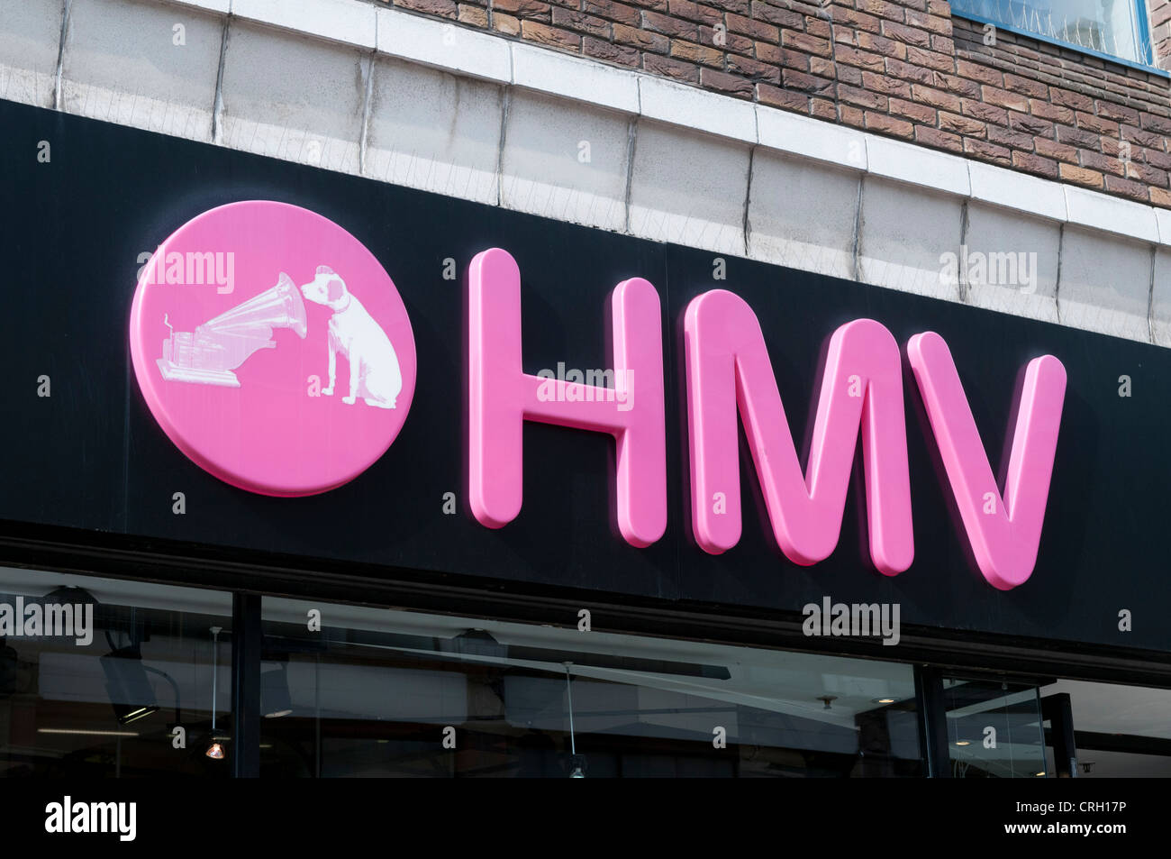 Logo del negozio HMV Foto Stock
