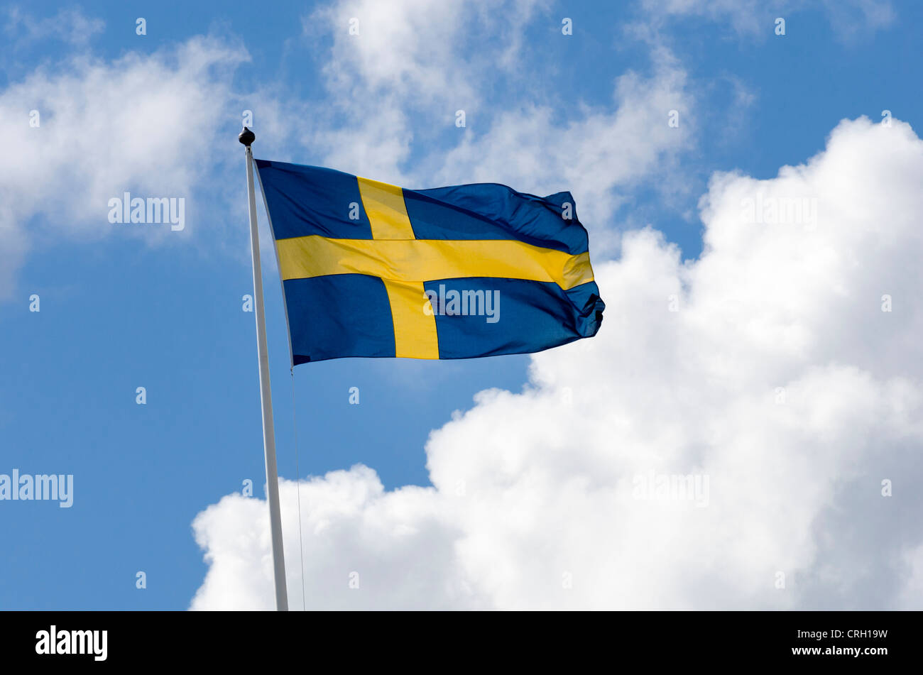 Bandiera della Svezia Foto Stock