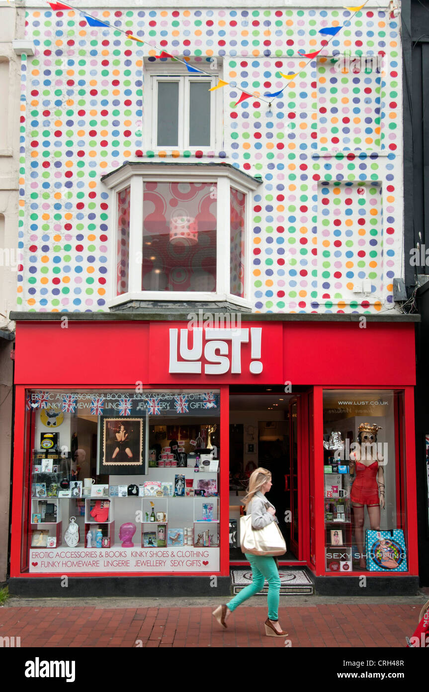 Sydney Street, North Laine, Brighton East Sussex. Foto Stock