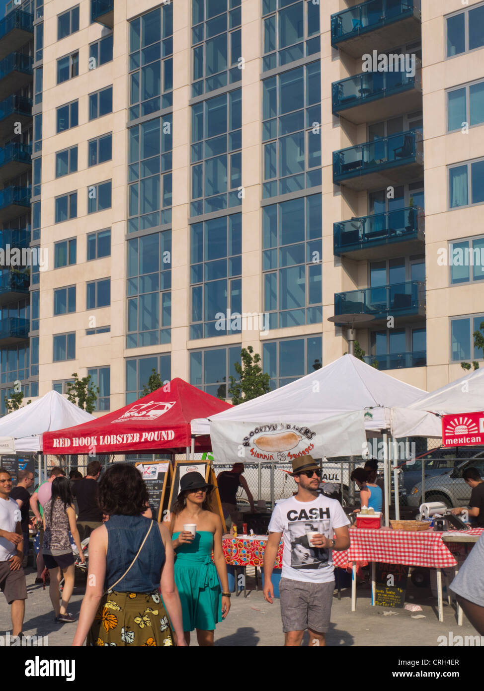 Brooklyn mercato delle pulci Williamsburg Smorgasburg NYC Foto Stock