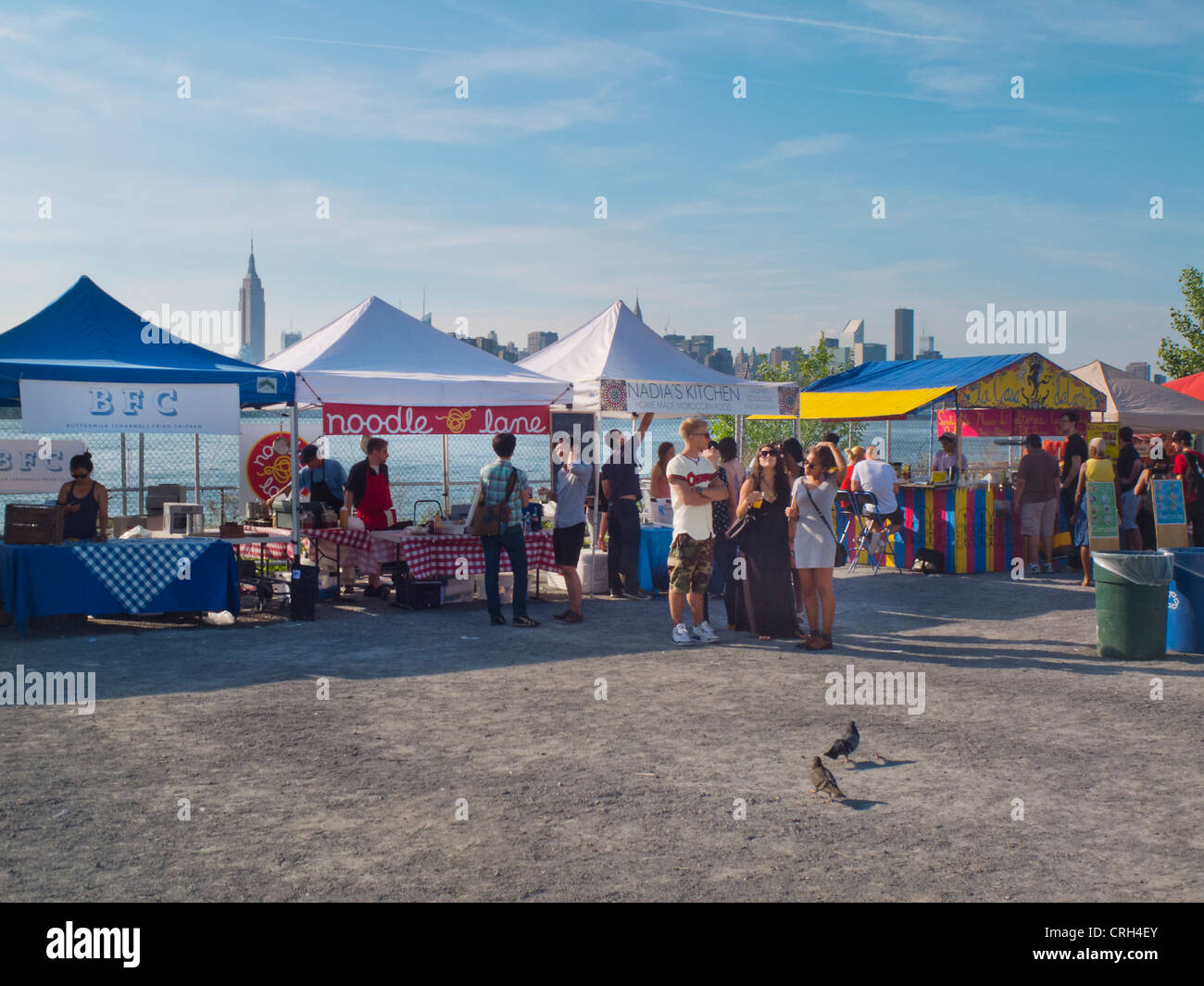 Brooklyn mercato delle pulci Williamsburg Smorgasburg NYC Foto Stock