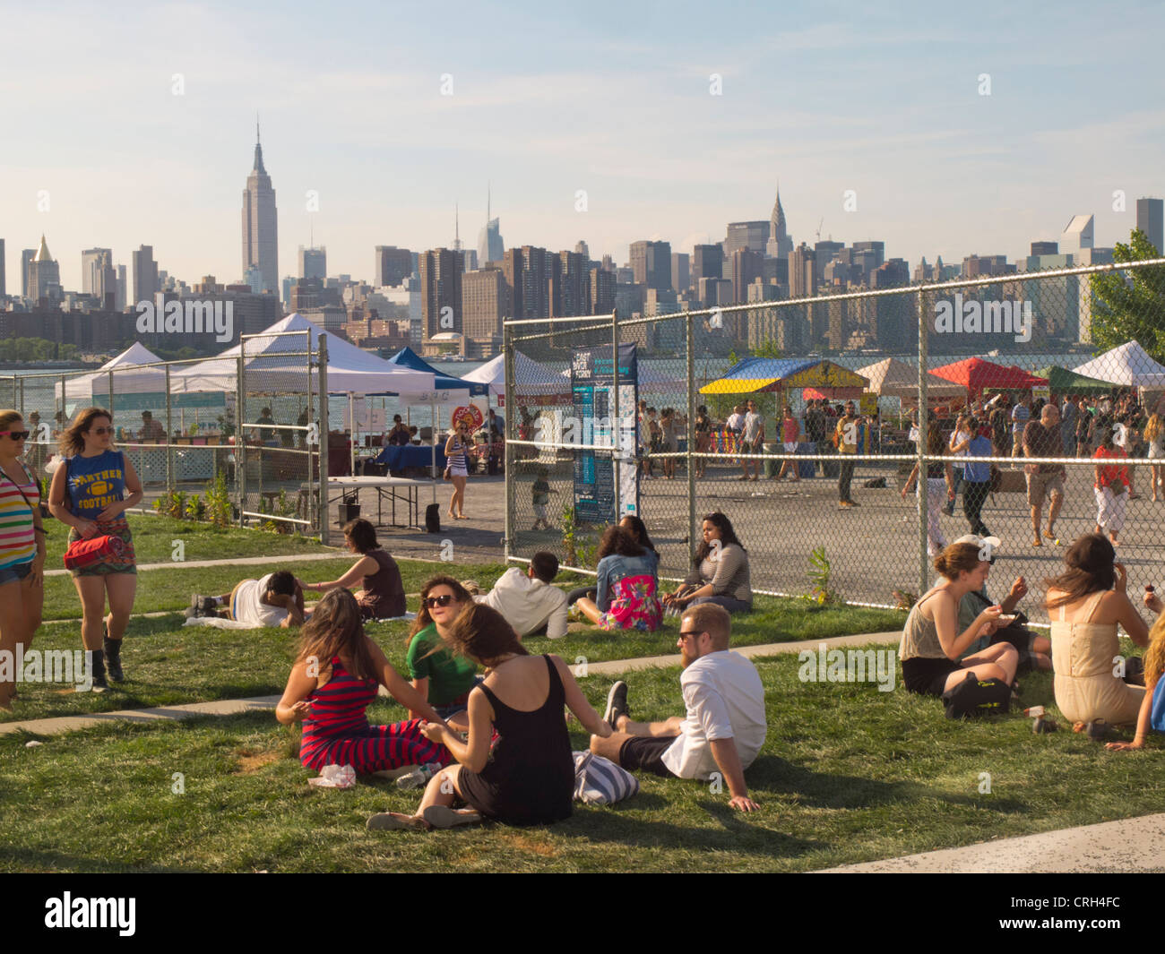 Brooklyn mercato delle pulci Williamsburg Smorgasburg NYC Foto Stock