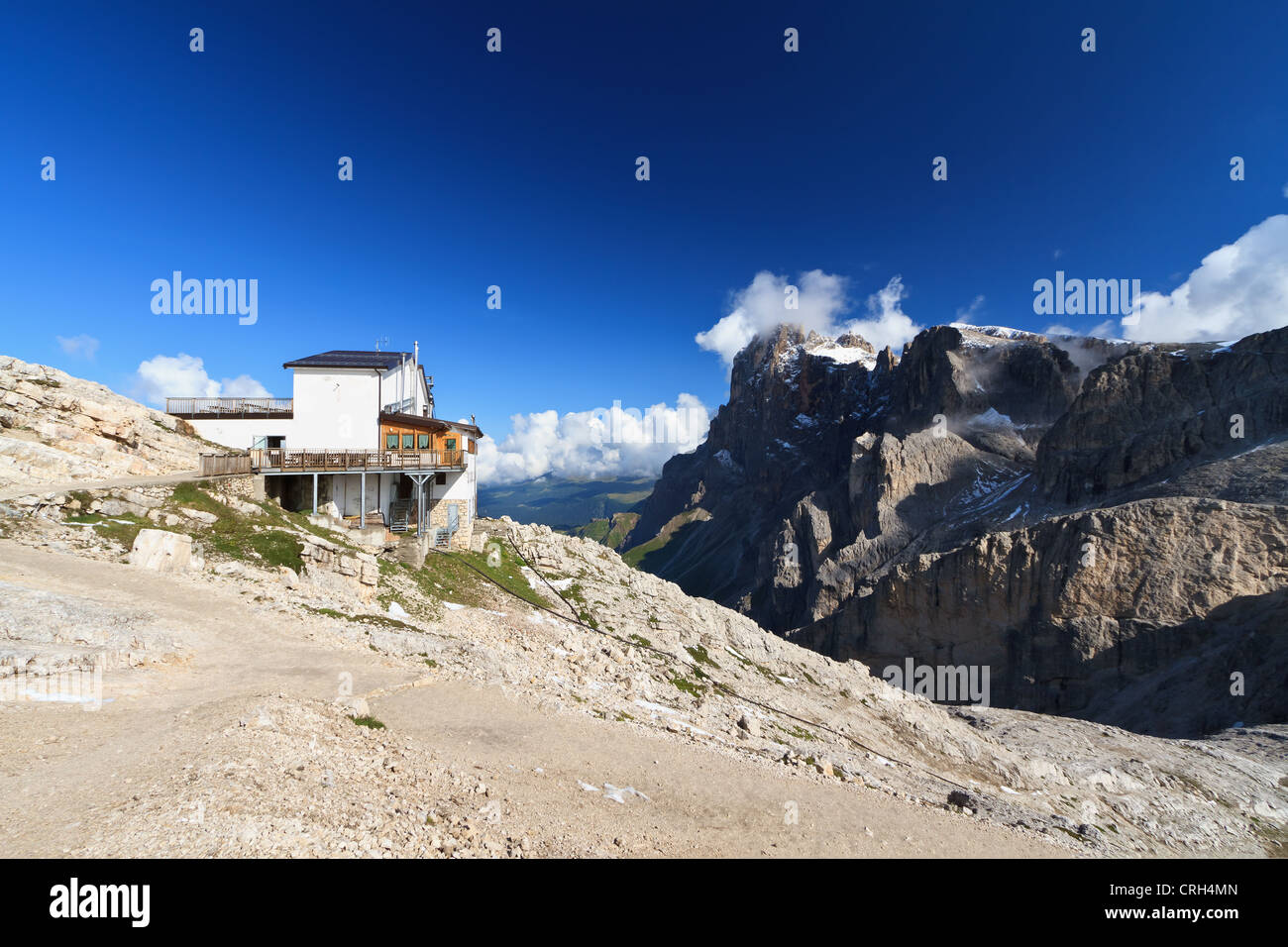 Estate paesaggio dal Monte Rosetta - San Martino di Castrozza, Italia Foto Stock