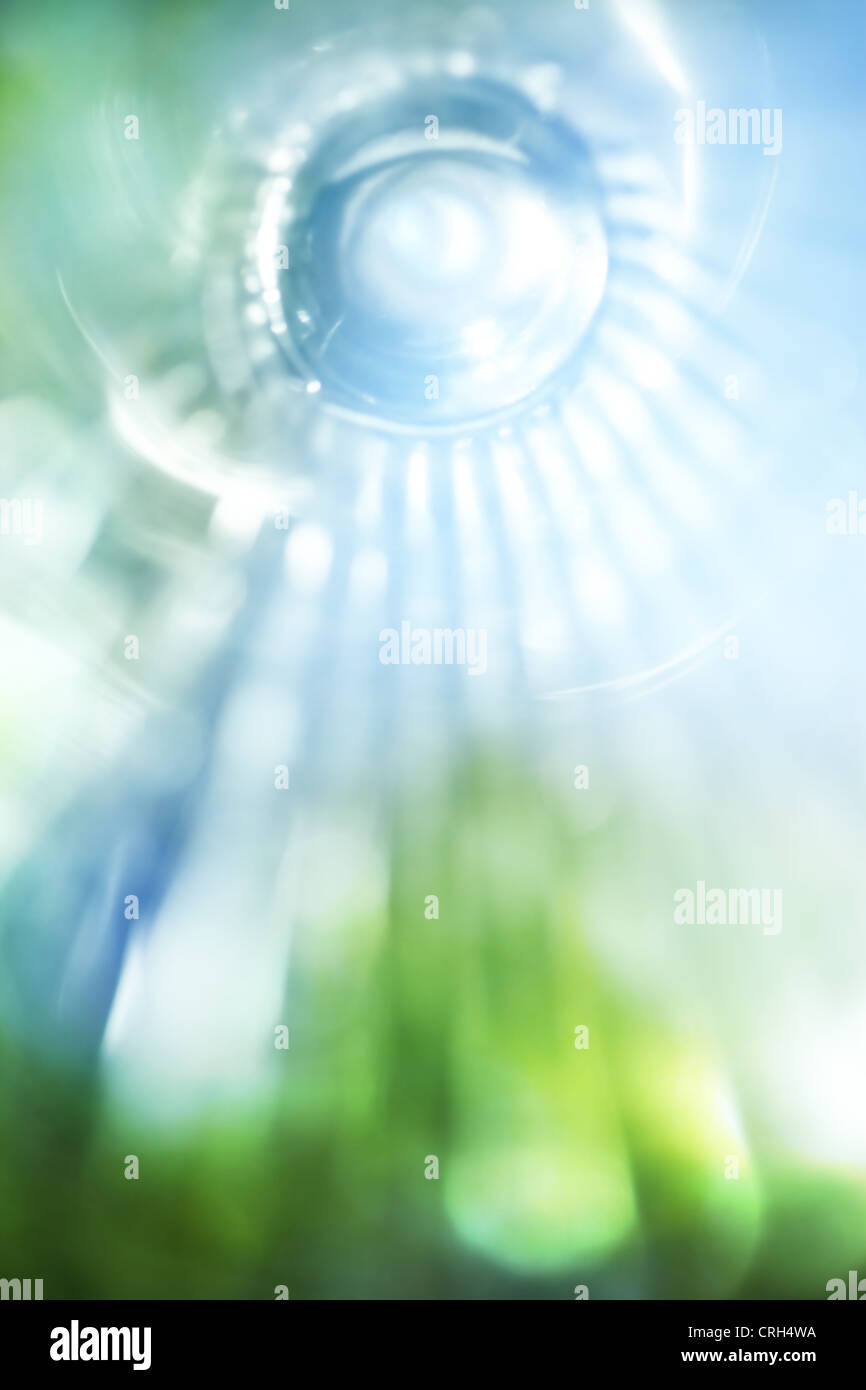 Il blu e il verde dello sfondo astratto Foto Stock