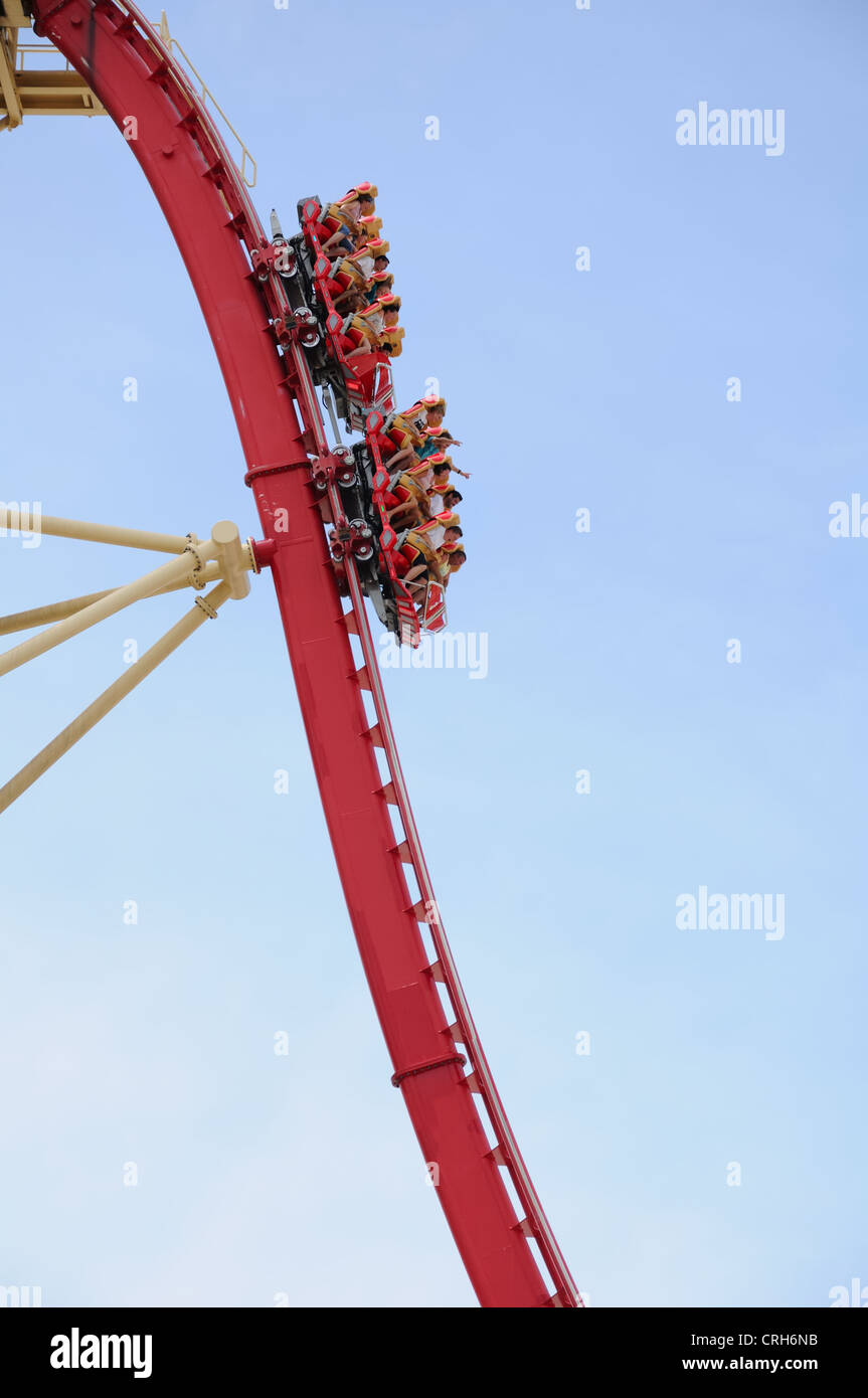 Hollywood Rip Ride Rockit Rollercoaster ride presso il parco a tema Universal Orlando, in Florida Foto Stock