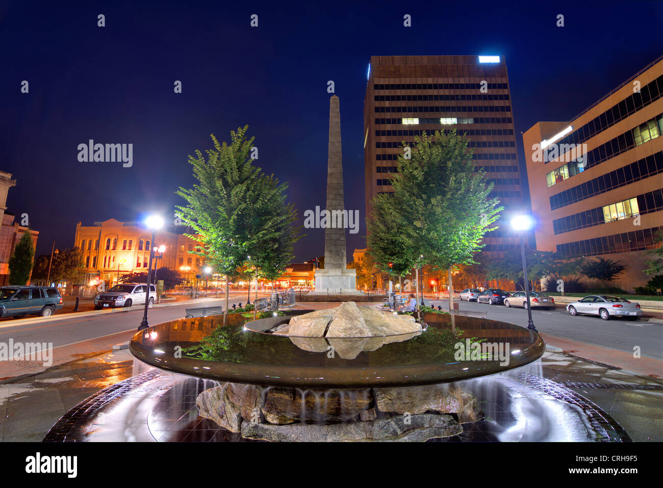 Pack Square nel centro cittadino di Asheville, North Carolina, STATI UNITI D'AMERICA Foto Stock