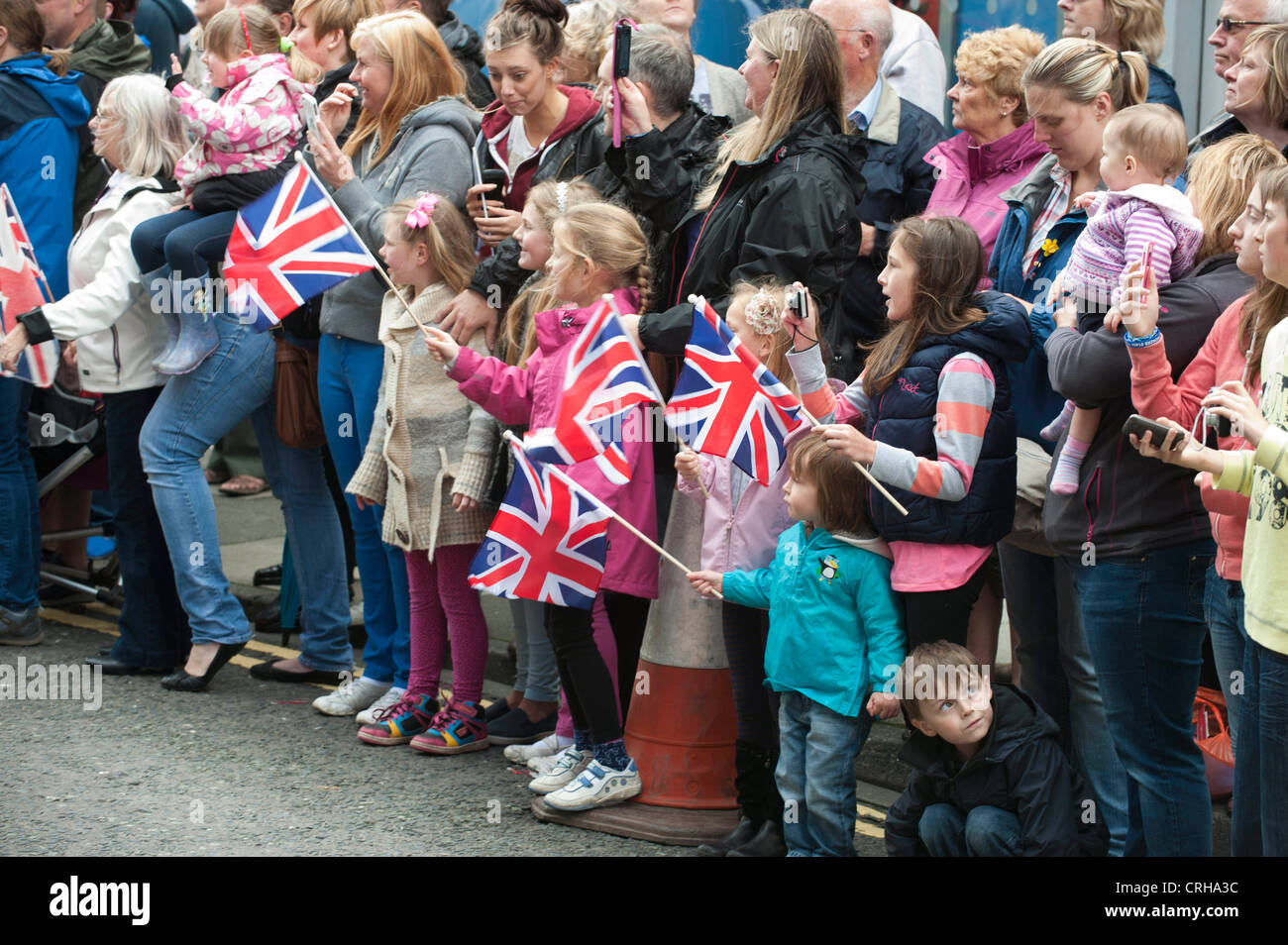 Torcia olimpica; Brighouse Foto Stock