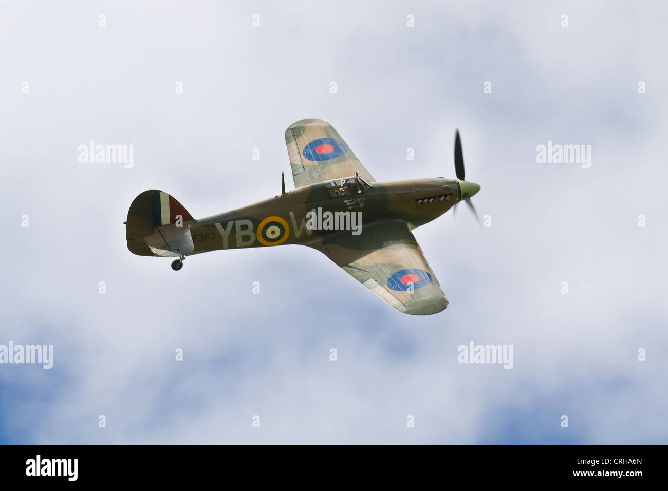 Un Hawker Hurricane aereo. Parte del Battle of Britain Memorial Flight.e Foto Stock