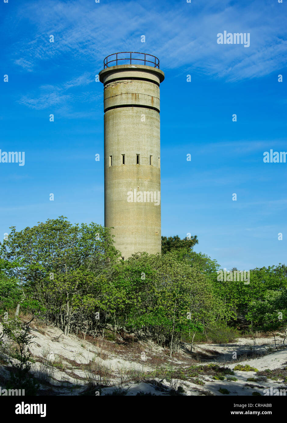 Torre di osservazione da WW II, Cape Henlopen State Park, Lewes, DELAWARE, STATI UNITI D'AMERICA Foto Stock