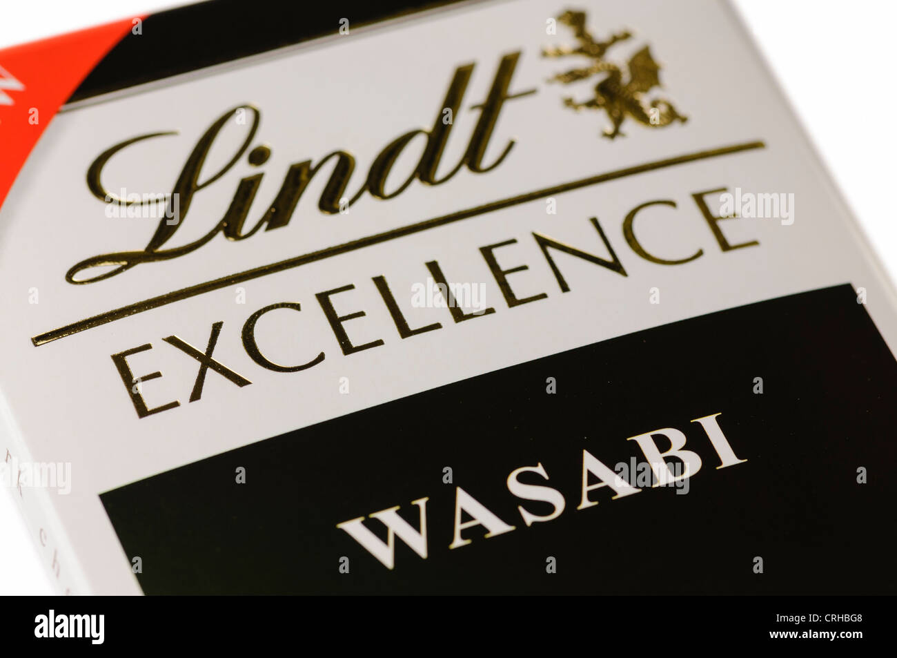 Lindt Excelence wasabi aromatizzato al cioccolato scuro Foto Stock