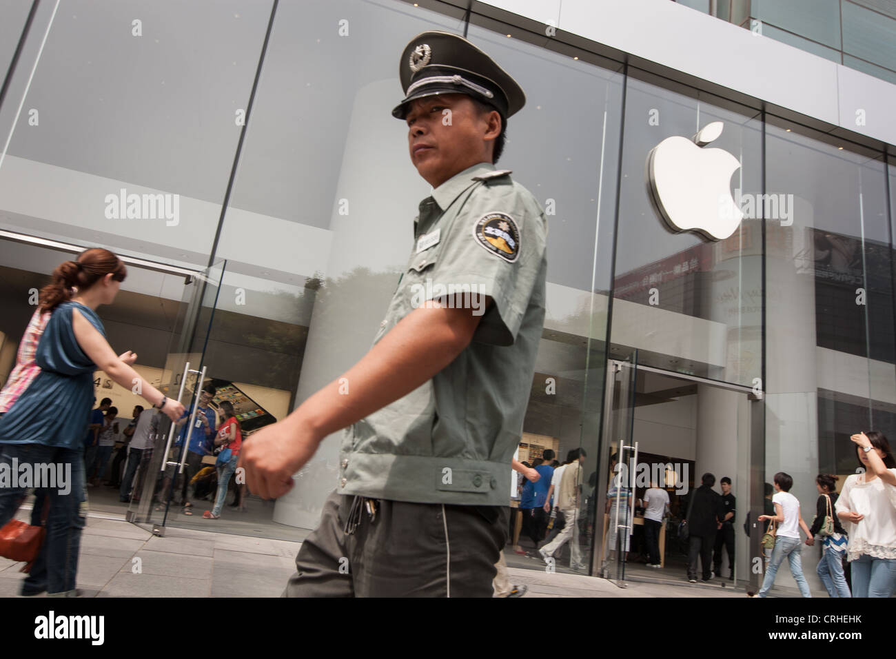 Computer Apple store, la vendita di ipad e ipod, iphone a Pechino in Cina Foto Stock