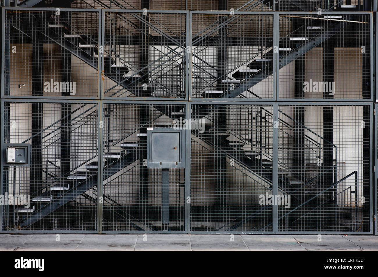 Scale di emergenza Foto Stock