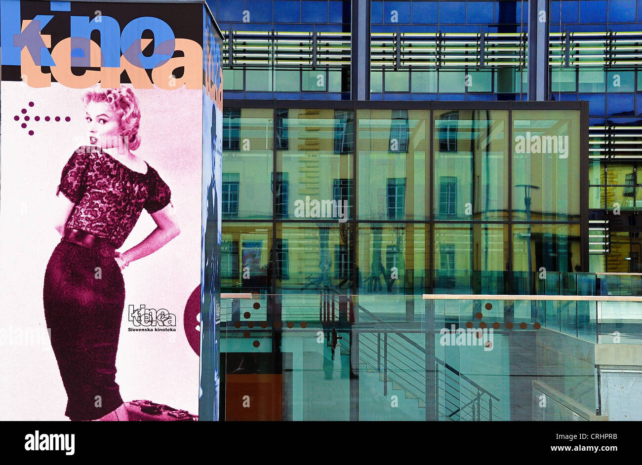 La Slovenia Ljubljana, il ' Slovenska Kineteka' (sloveno Cineteca Nazionale). Foto Stock