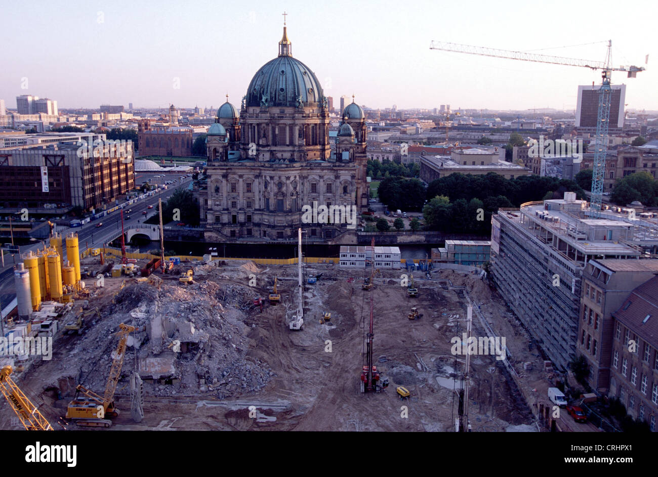 Berlino, Germania, Cattedrale di Berlino nel crepuscolo Foto Stock
