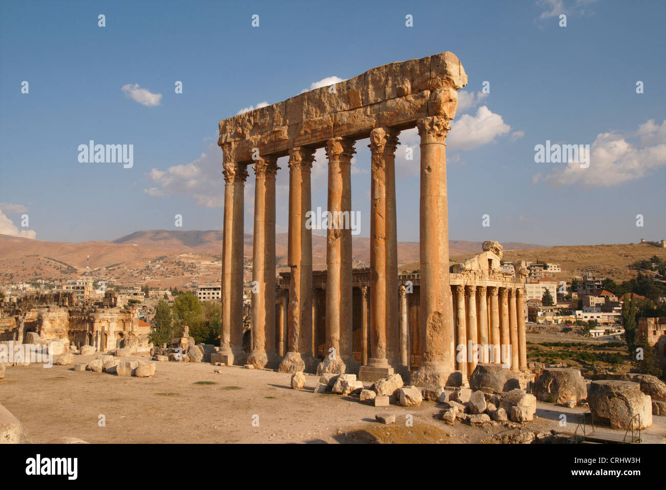 Tempio di Giove und Bacco tempio, Libano, Baalbek Foto Stock