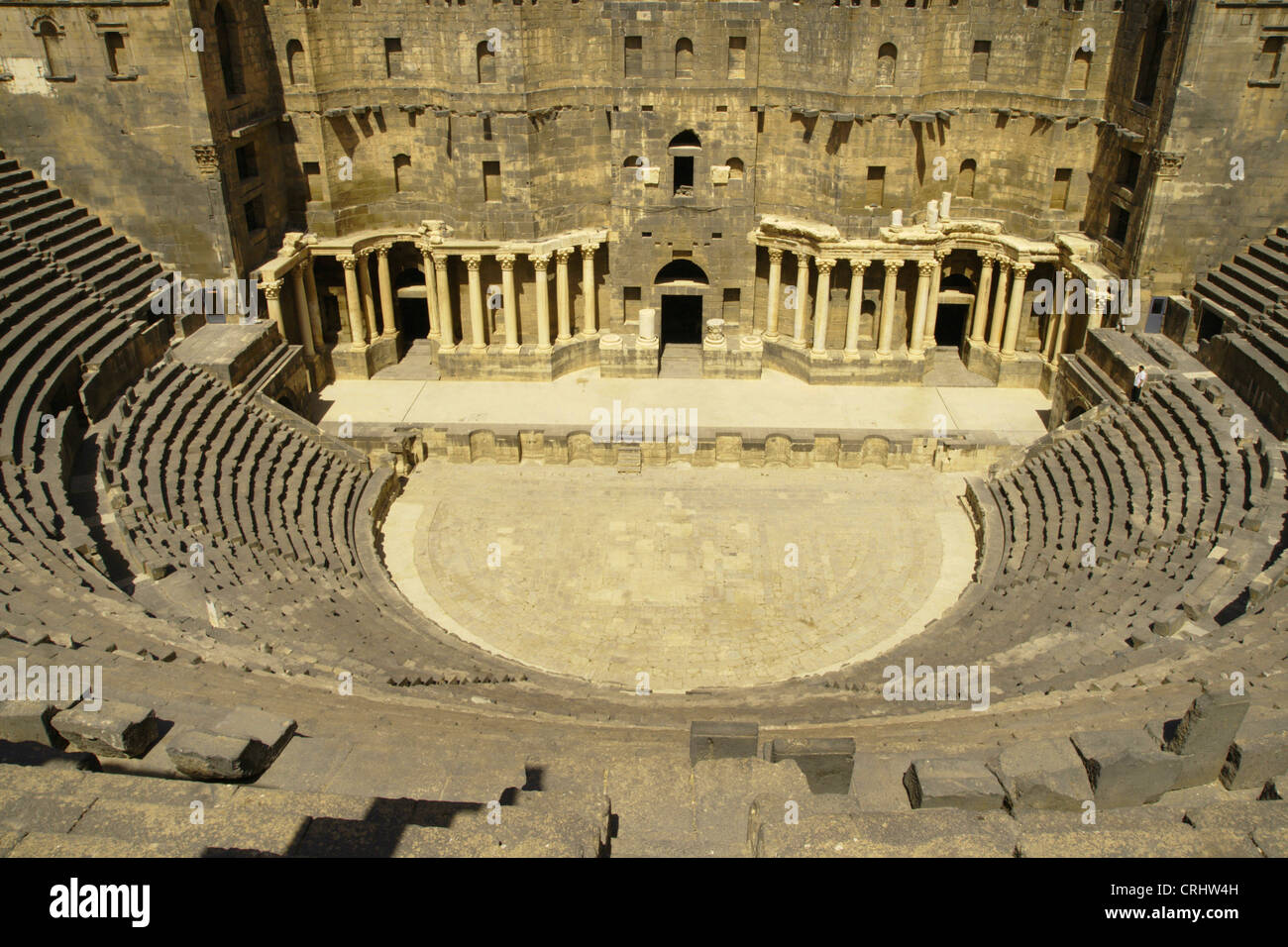 Teatro romano di Bosra, Siria Foto Stock