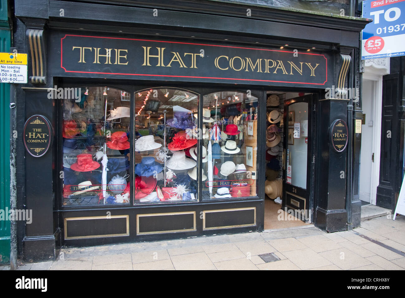 La Hat Company shop, York Foto Stock