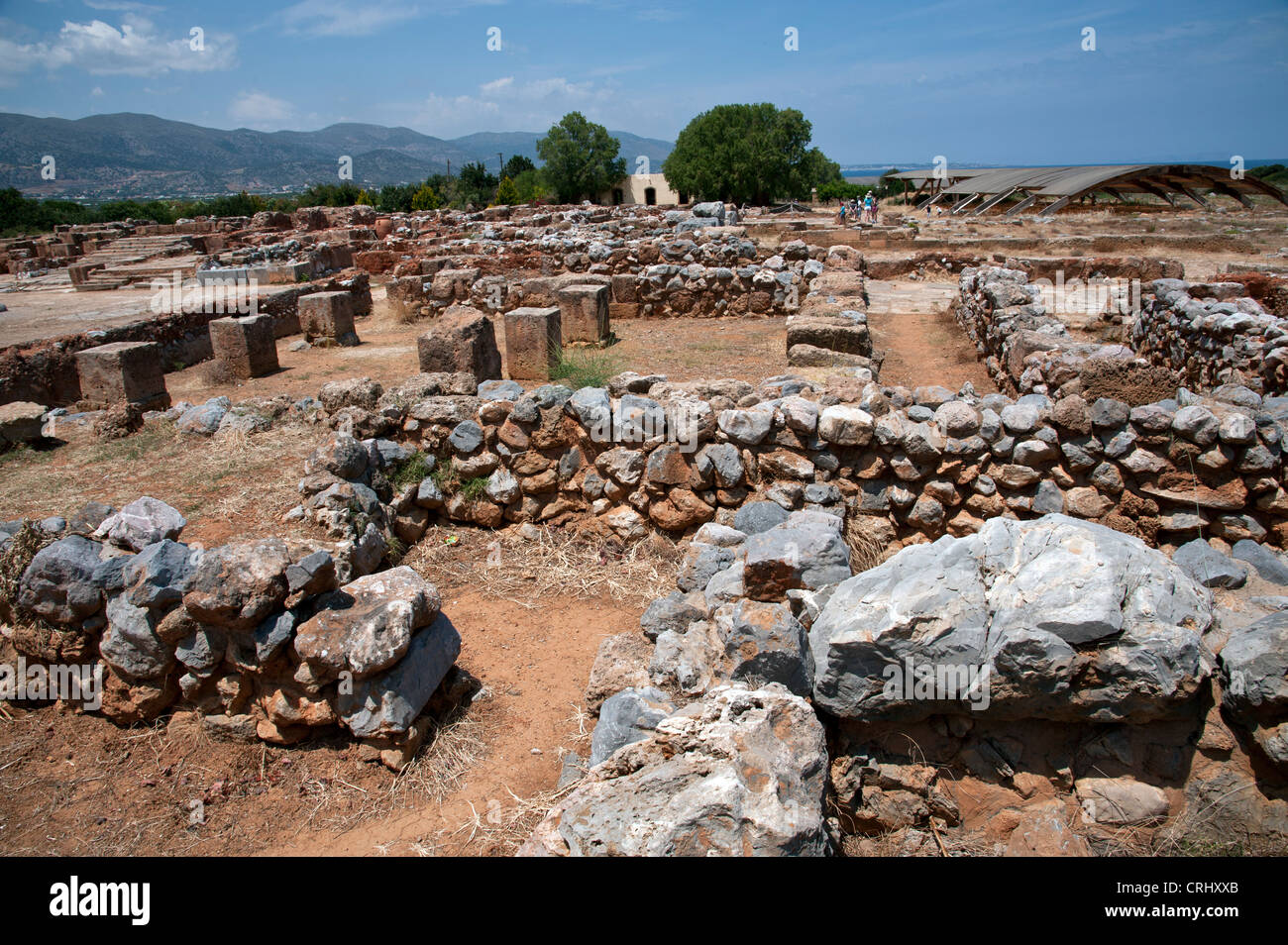 Archeologia Creta Grecia Malia Foto Stock