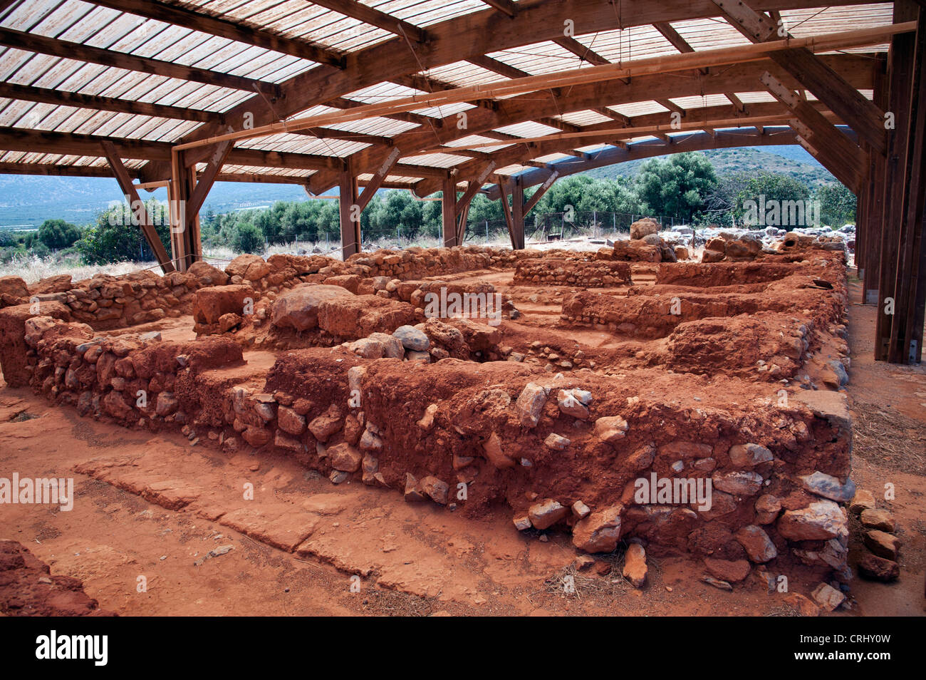 Archeologia Creta Grecia Malia Foto Stock