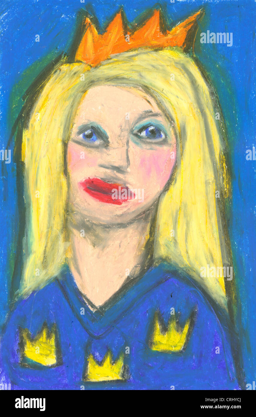 Principessa triste Foto Stock