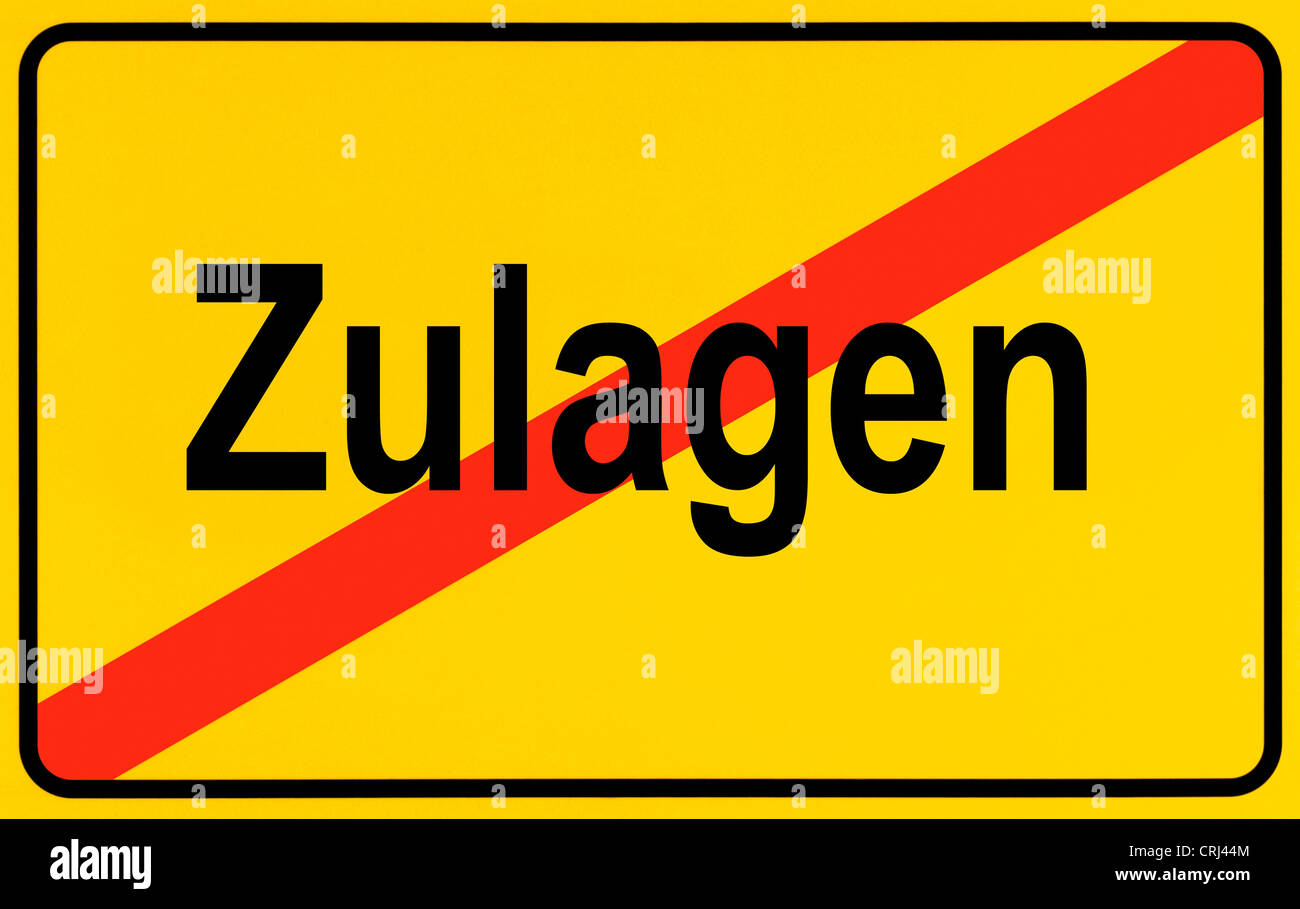 Gratifikation Zulagen, con supplemento , Germania Foto Stock