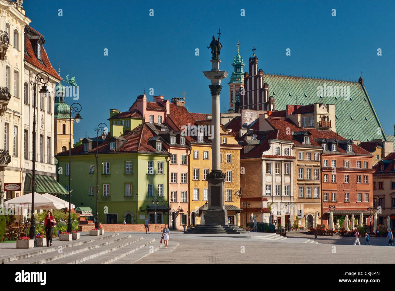 Colonna di Sigismondo III Vasa a Plac Zamkowy (Piazza del Castello) a Varsavia, Polonia Foto Stock