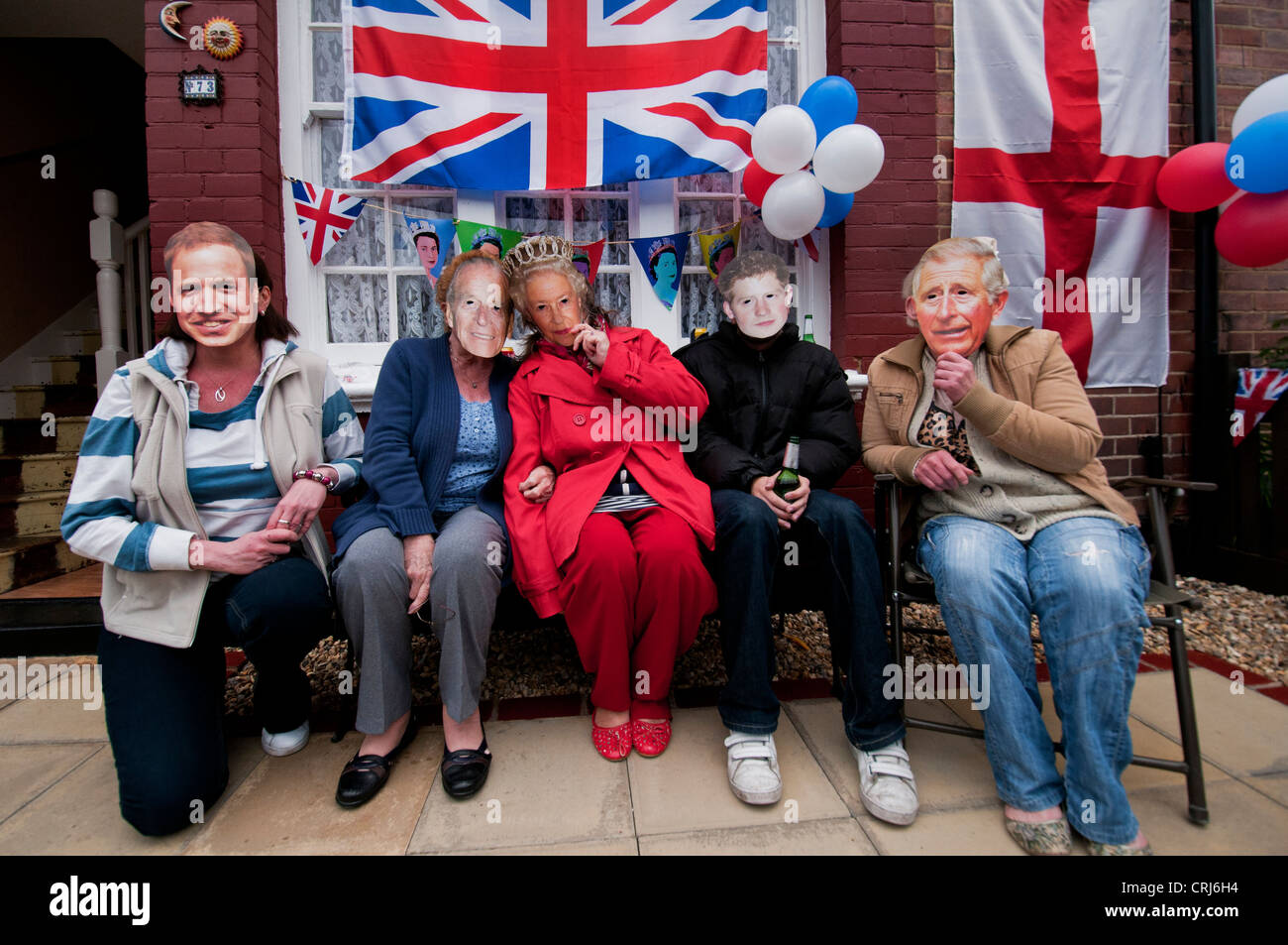 Queens Diamond celebrazioni giubilari a Londra Giugno 2012 Foto Stock