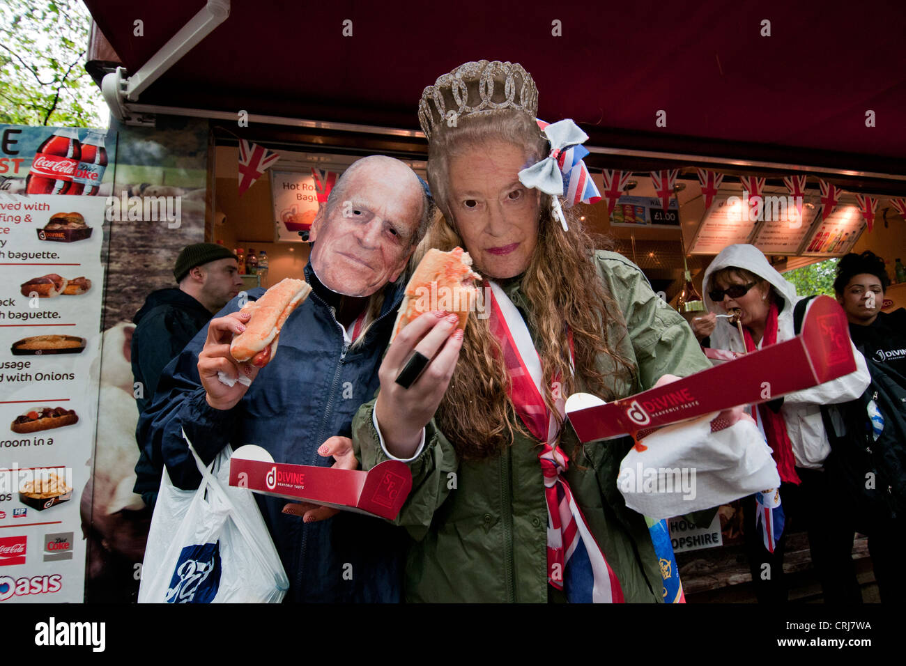 Queens Diamond celebrazioni giubilari a Londra Giugno 2012 Foto Stock