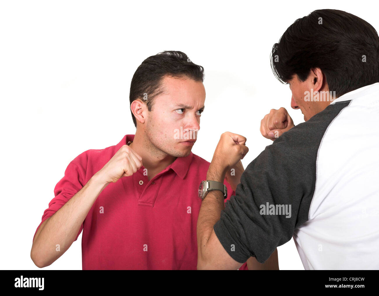 Casual guy combattimenti Foto Stock