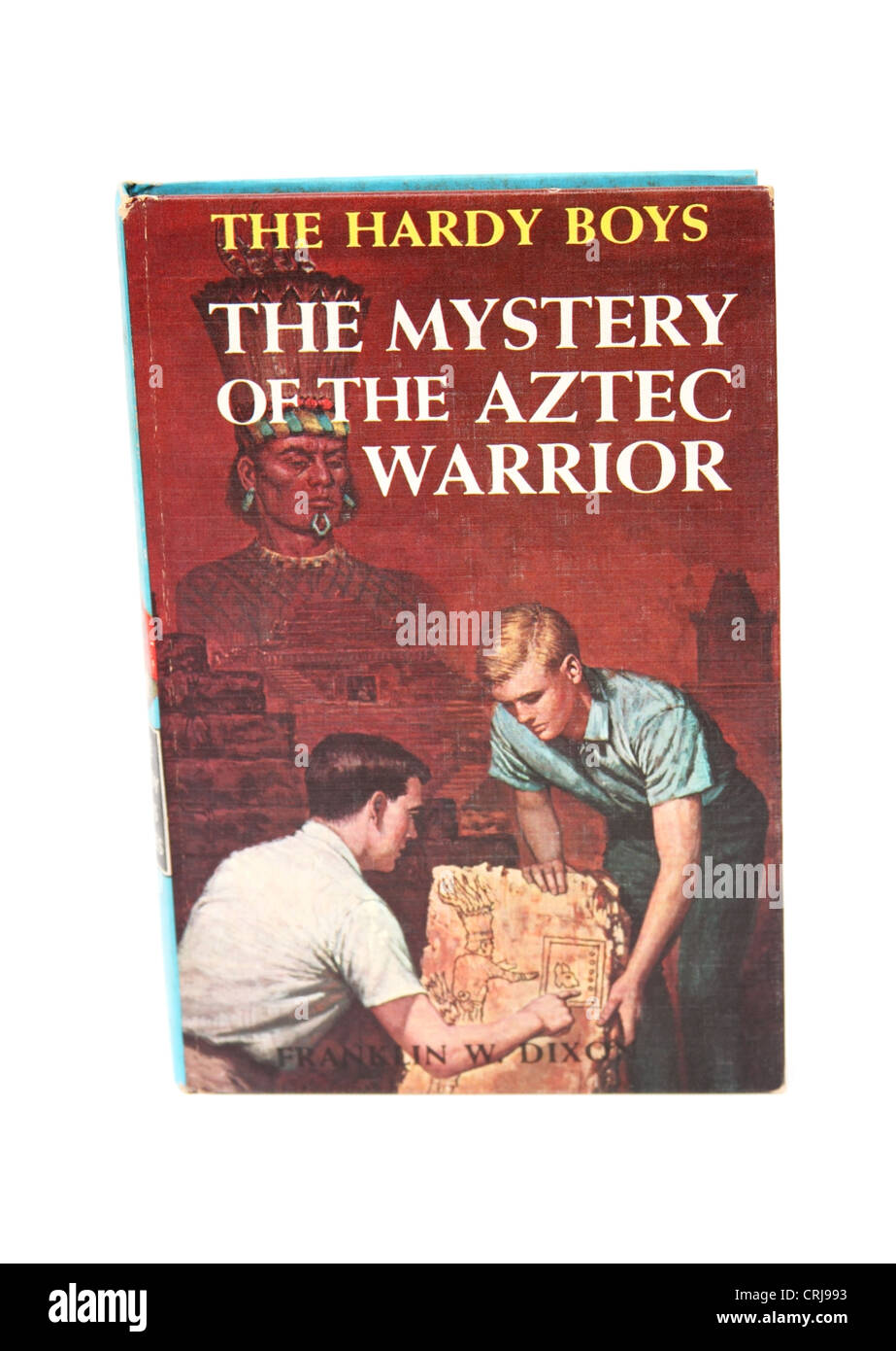 Vintage teen romanzo nel Hardy Boys serie. Il mistero del guerriero azteco, di Franklin W Dixon. Foto Stock