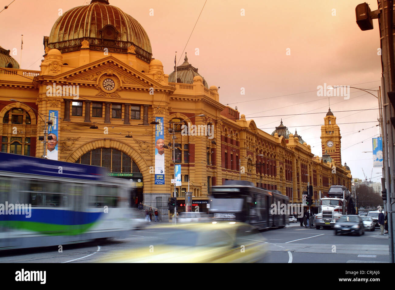 Buldings e strade di Melbourne, Australia, Victoria, Melbourne Foto Stock