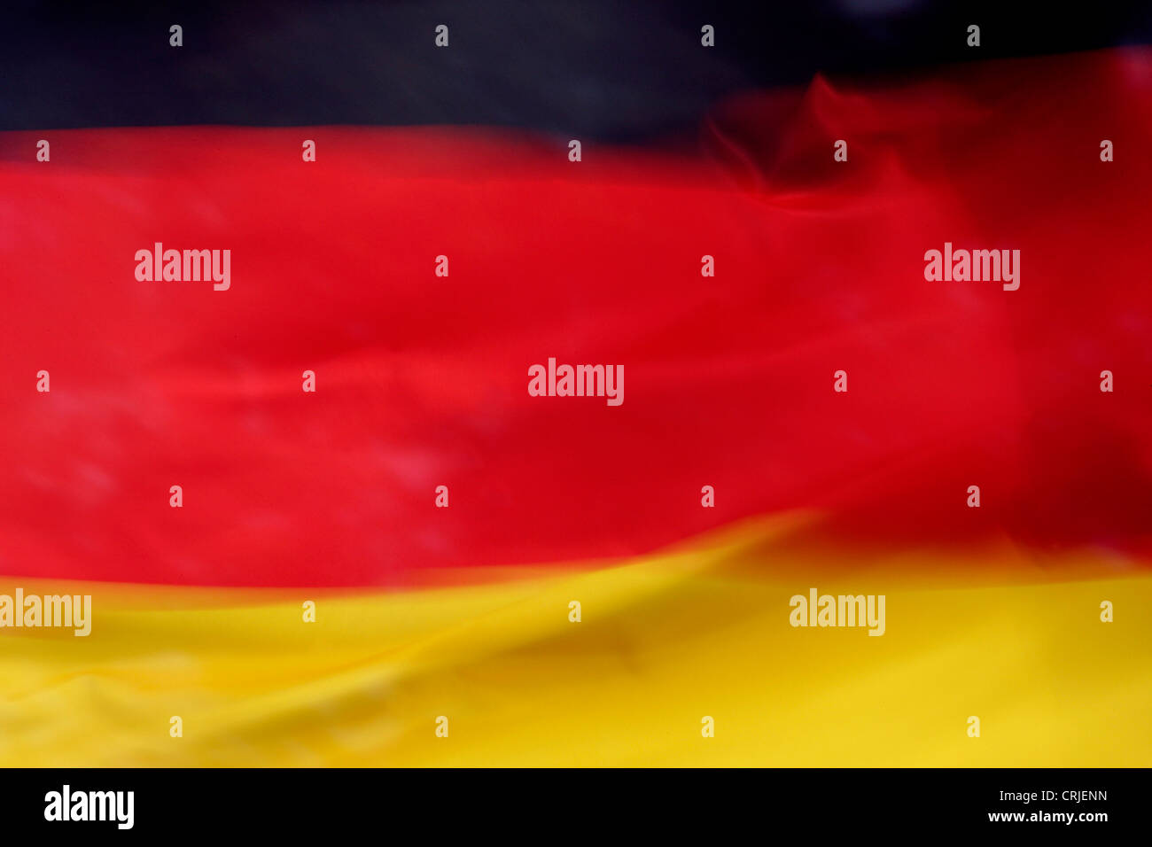 Sezione sfocate di un tedesco di bandiera nazionale Foto Stock
