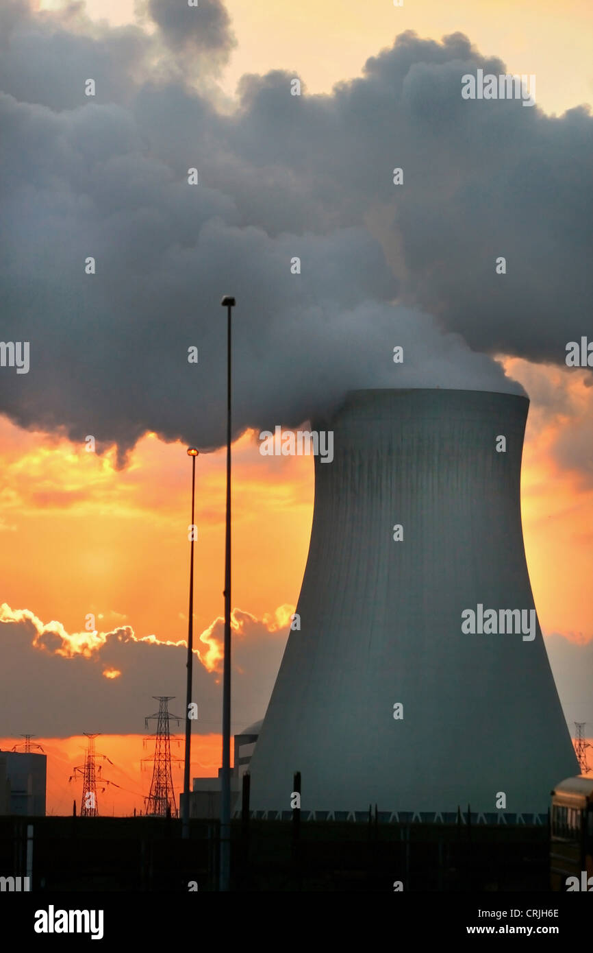 Centrale nucleare, Belgio, Fiandre, Anversa Foto Stock