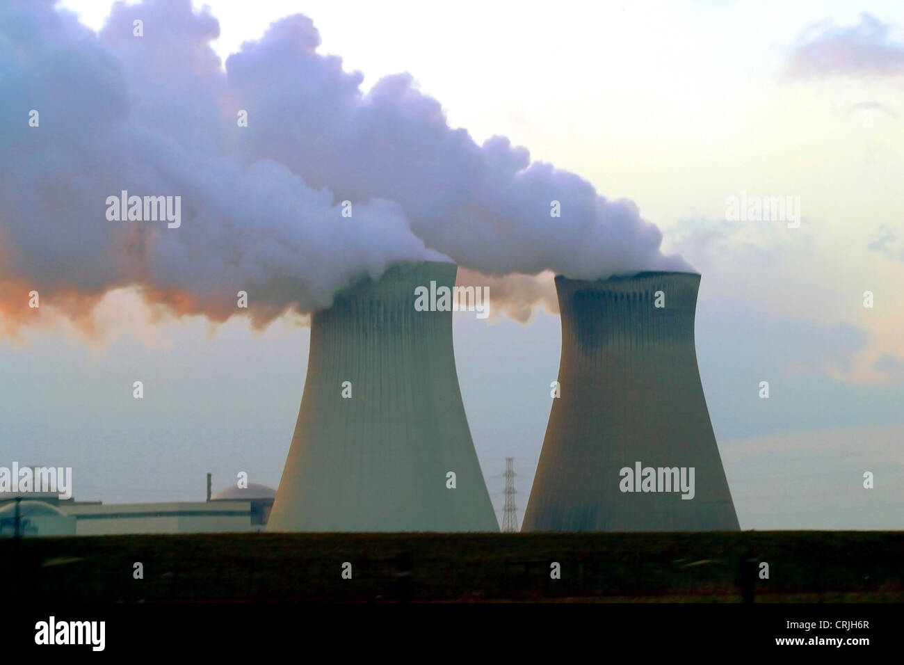 Centrale nucleare, Belgio, Fiandre, Anversa Foto Stock