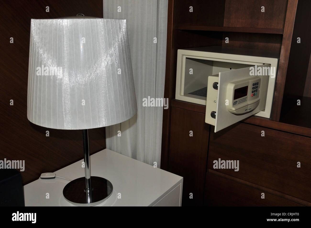 La cassetta di sicurezza in camera in hotel Seoul COREA DEL SUD Foto Stock