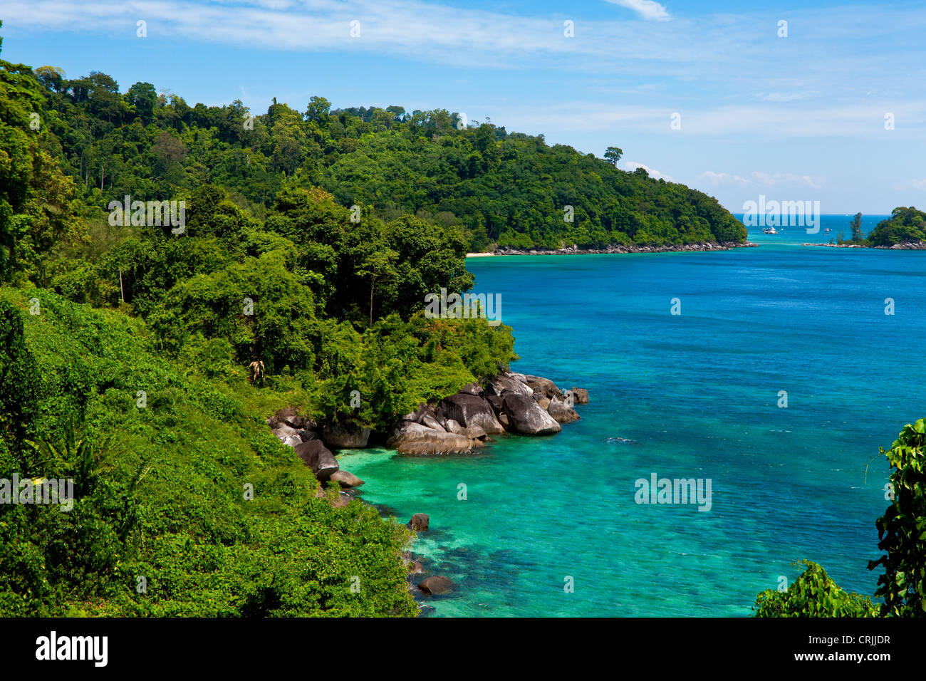 Isola di Tioman nel mare a sud della Cina, Malaysia Foto Stock