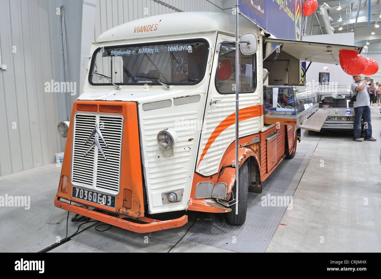 Carrello Vintage Citroen HY - mobile shop Foto Stock