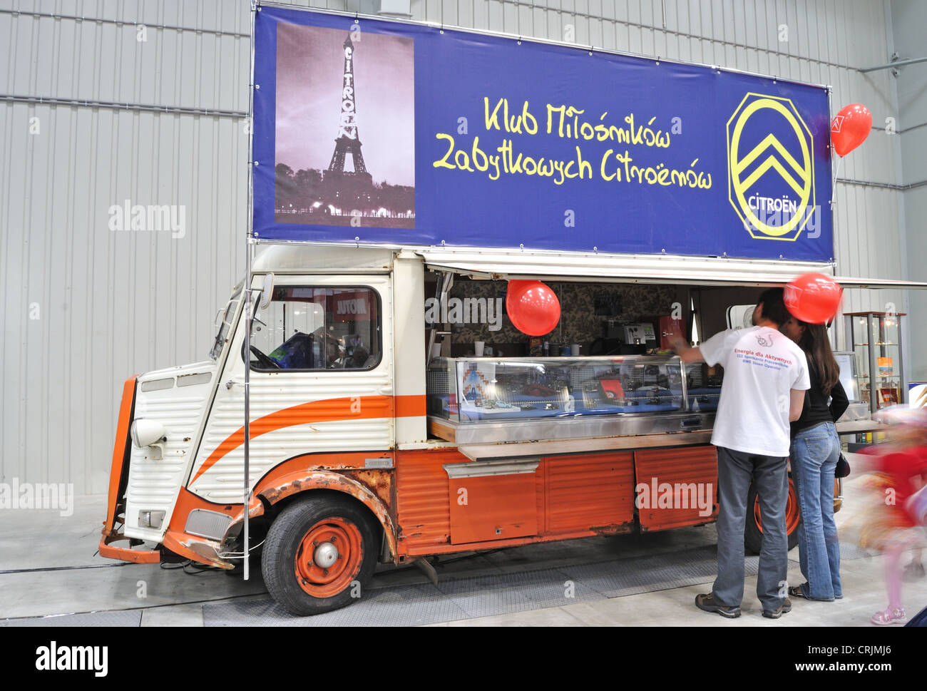 Carrello Vintage Citroen HY - mobile shop Foto Stock