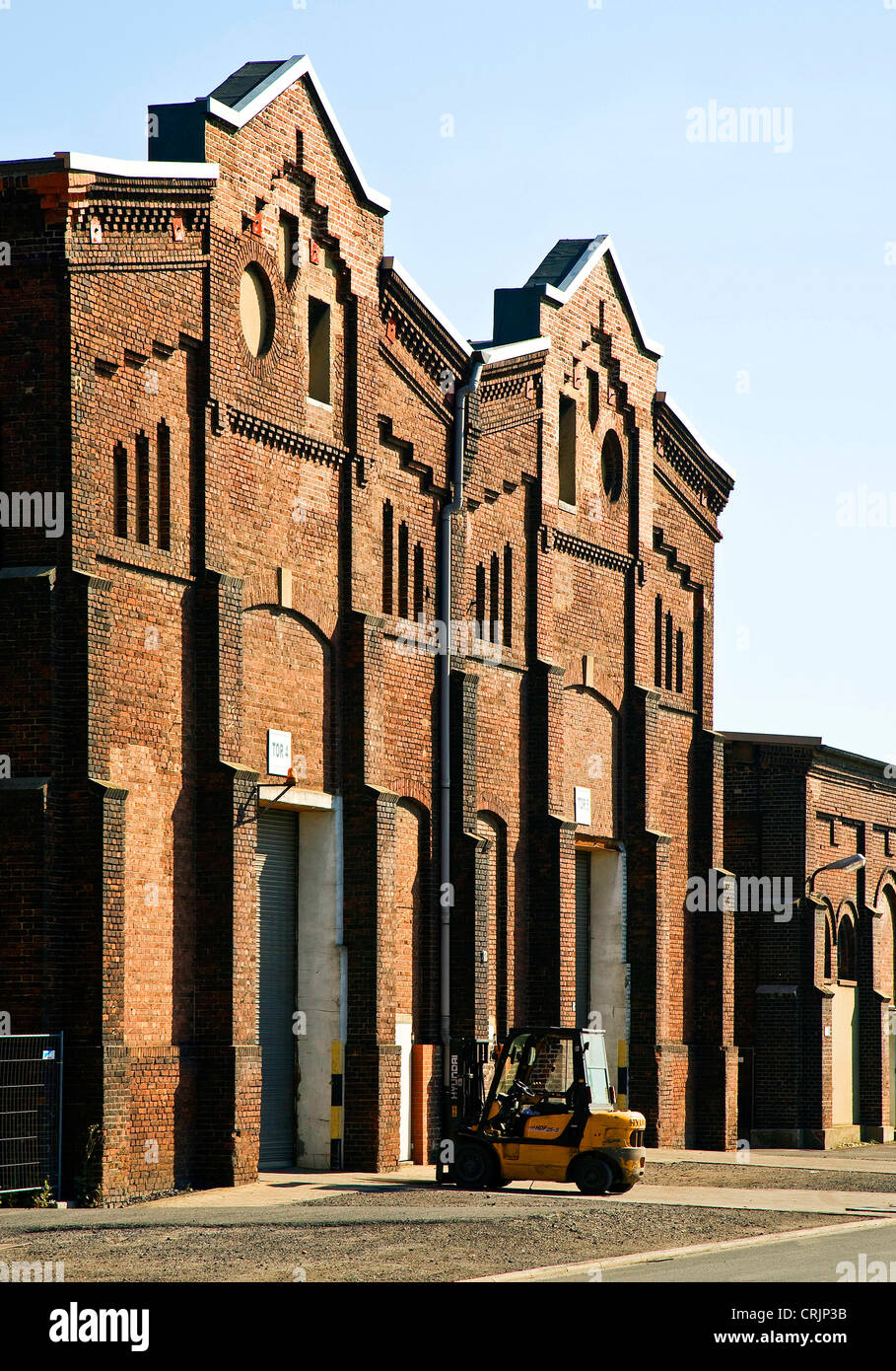 Edificio di mattoni della ex miniera di carbone Werne, in Germania, in Renania settentrionale-Vestfalia, la zona della Ruhr, Werne Foto Stock