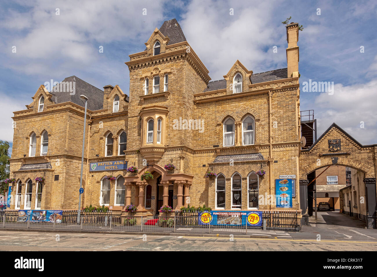 Il Patten Arms Hotel a Warrington dove è stato ex vice primo ministro John Prescott ora Lord Prescott usato per lavoro. Foto Stock