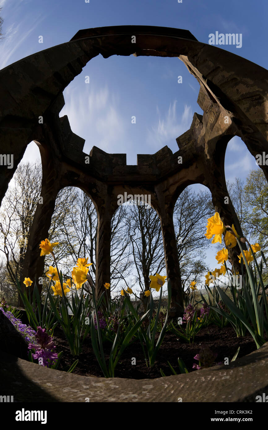 I resti di Thornton campana cappella dove Patrick Bronte è stato rettore dal 1815-1820, in Thornton villaggio nei pressi di Bradford. Foto Stock