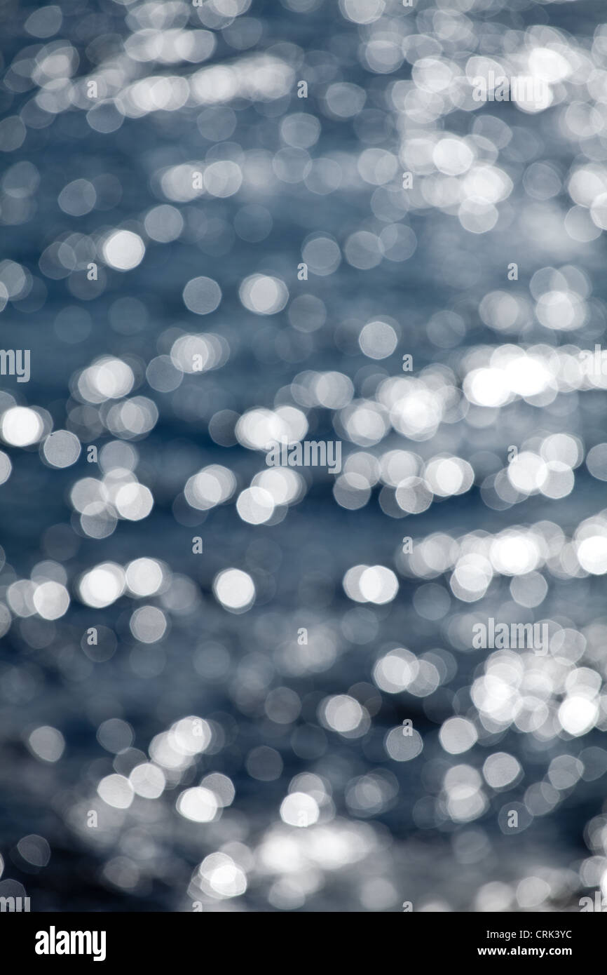 Mare defocussed sparkiling in siunshine Foto Stock