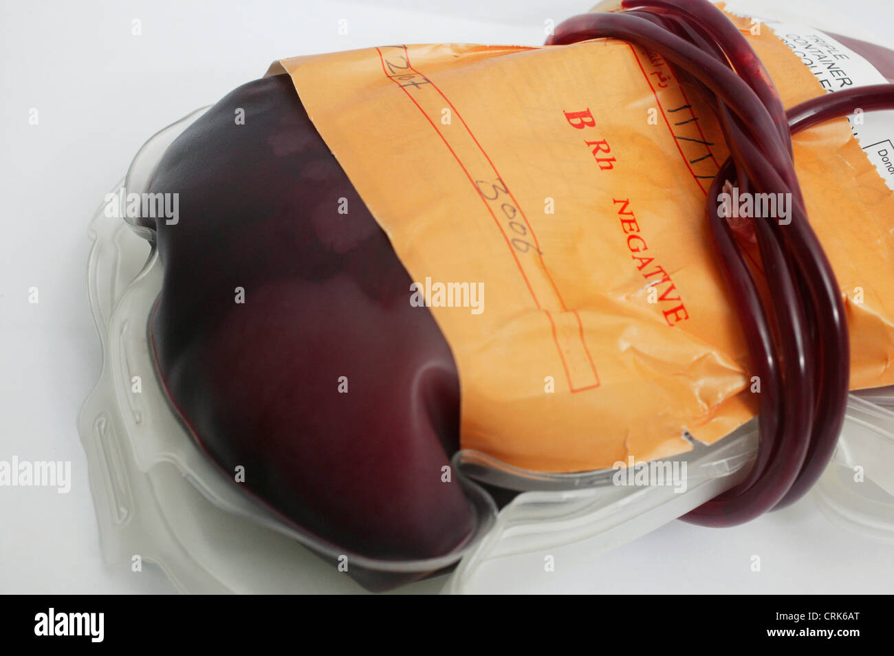 Borsa di tipo B sangue Foto Stock